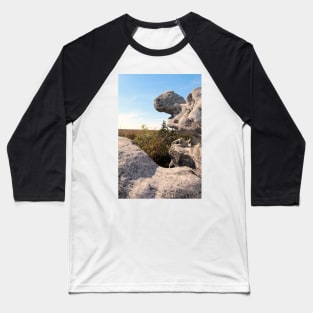 Rock Formation, Dolly Sods, West Virginia Baseball T-Shirt